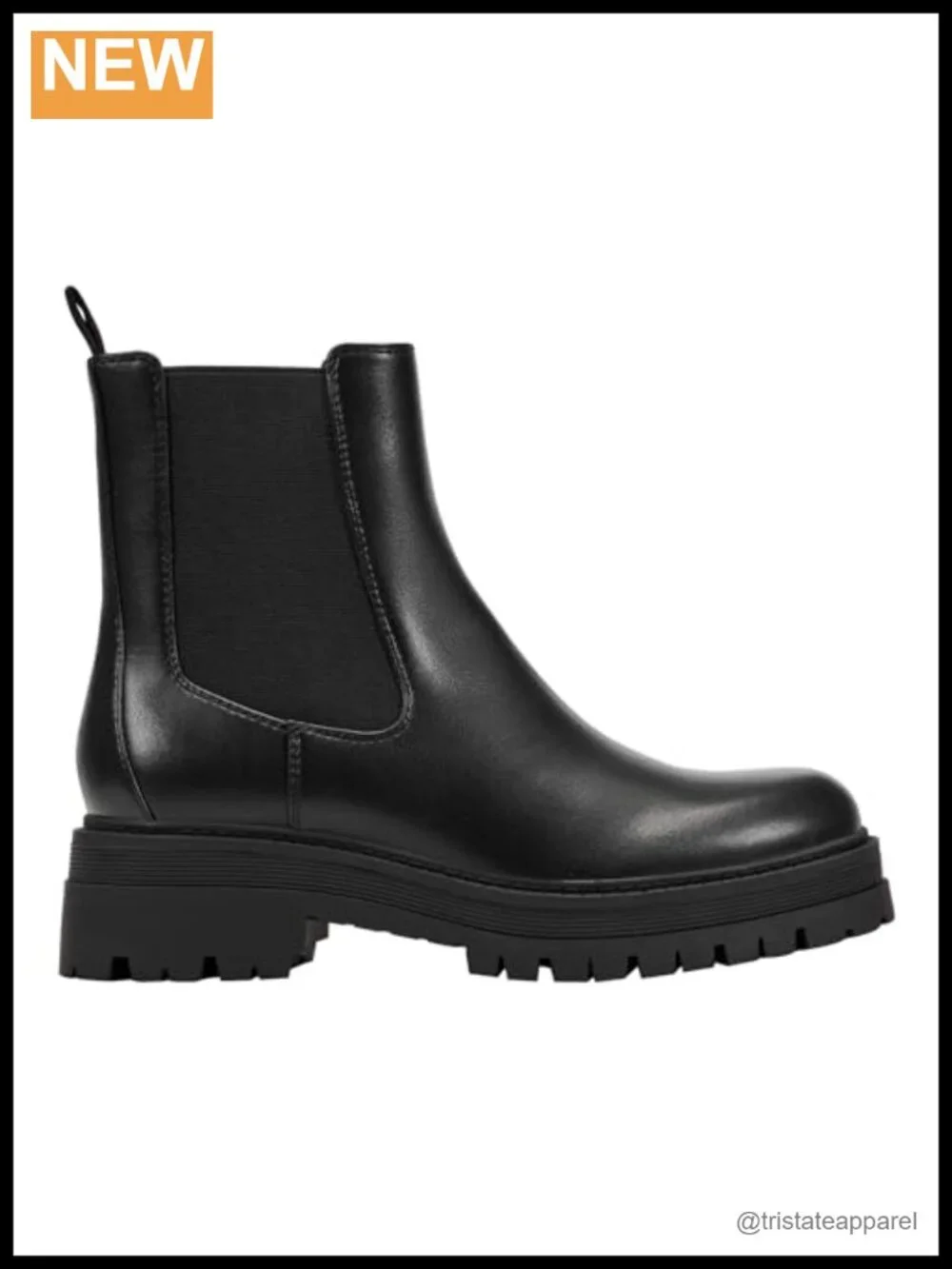 Marc Fisher Women's Ankle Booties Faux Leather Pull-On Lug Sole
